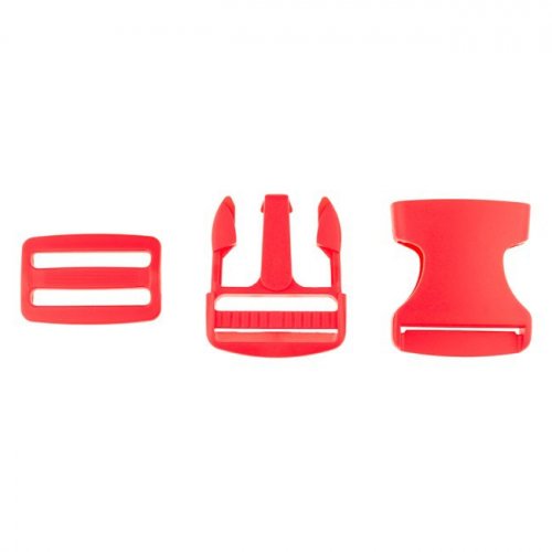 Verschluss-Set - rot - 3,8 cm